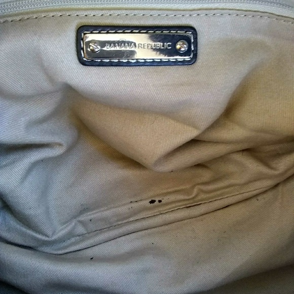 BANANA REPUBLIC BLACK LEATHER SHOULDER BAG - Picture 4 of 8